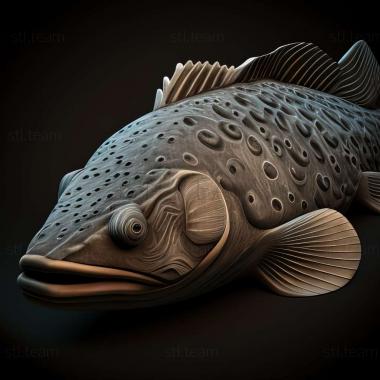 3D model Epinephelus drummondhayi (STL)